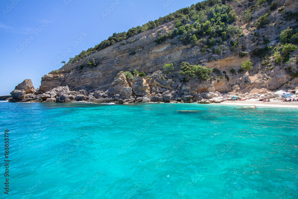 Cala Mariolu beach on the Sardinia island, Italy Cala Mariolu beach on the Sardinia island, Italy