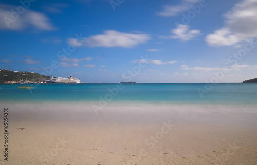 Great Bay beach - Philipsburg Sint Maarten ( Saint Martin ) - Caribbean tropical island © claudio968