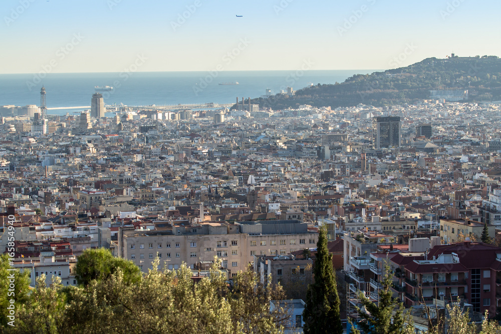 Panorama of Barcelona, Spain