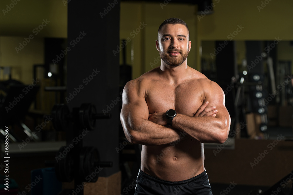 Portrait Of A Physically Fit Muscular Man Portrait Of A Physically Fit Muscular Man