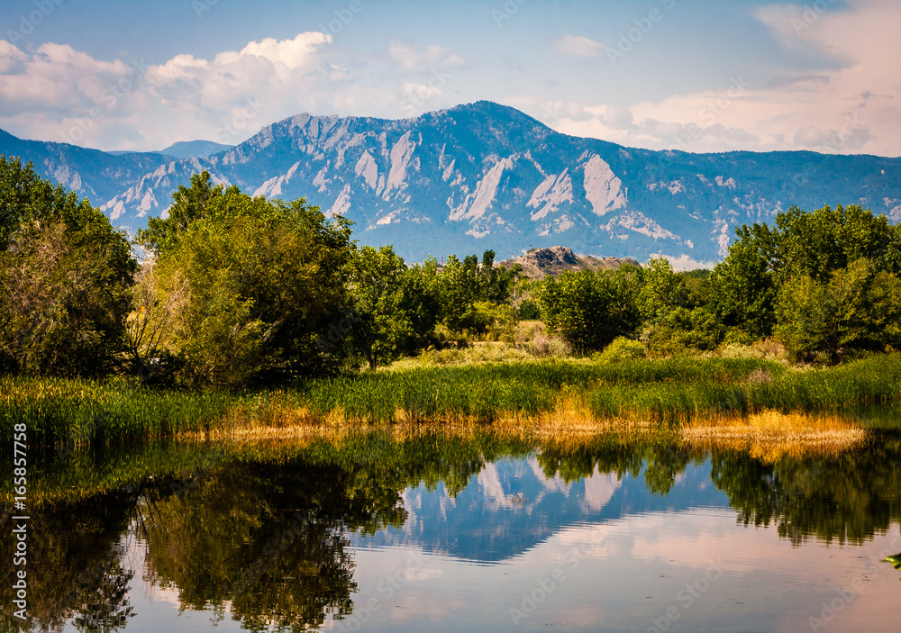 Boulder Colorado Lake Reflection Boulder Colorado Lake Reflection