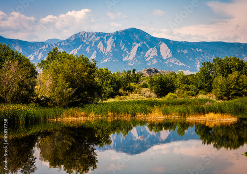 Boulder Colorado Lake Reflection photo