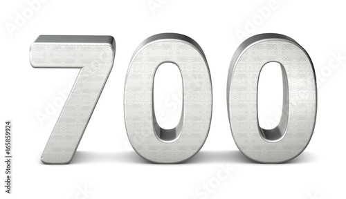 Foto 700 zahl silber 3d number silver struktur