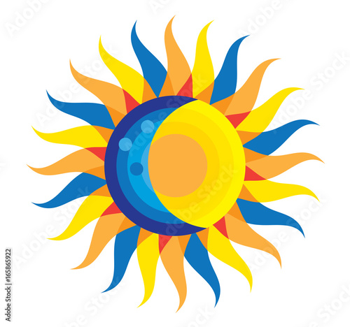 Total Solar Eclipse Icon August 21, 2017