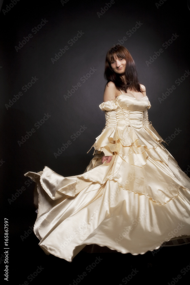 young princess wearing white dress