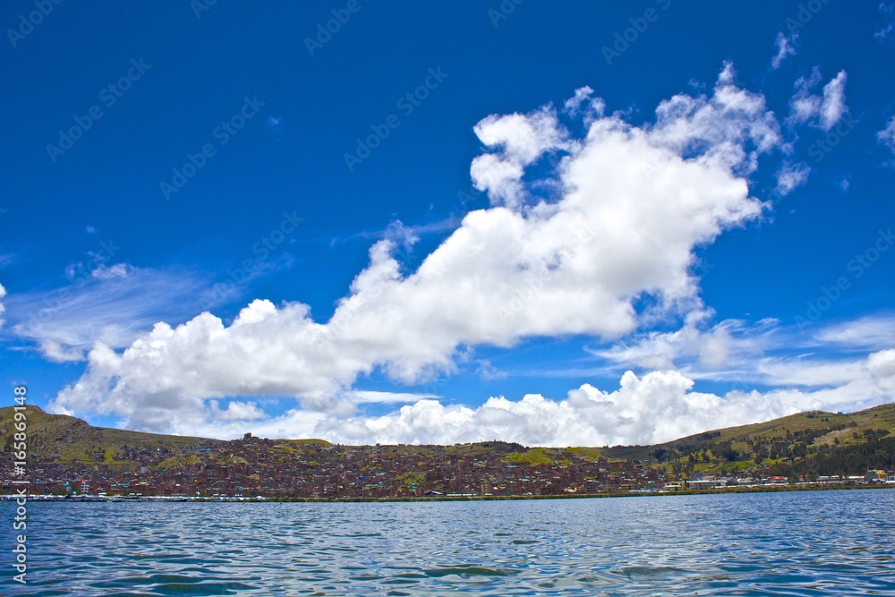 【ペルー】ティティカカ湖の風景