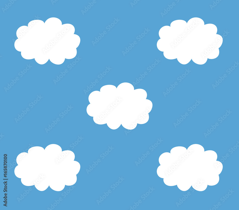 Cartoon clouds
