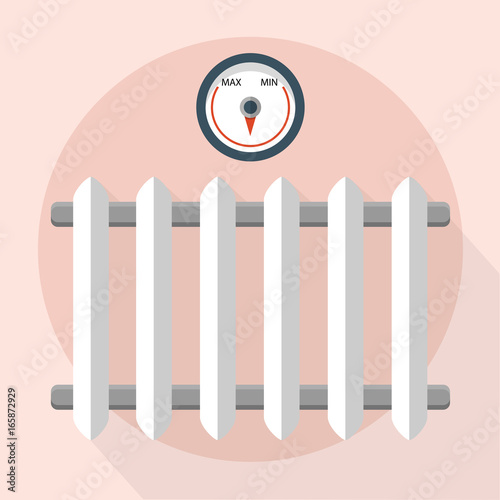 Heizung Flat Design Vektor Grafik Illustration Icon