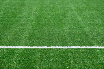 Green football field