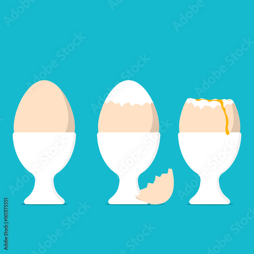 morning breakfast menu boiled eggs food vector