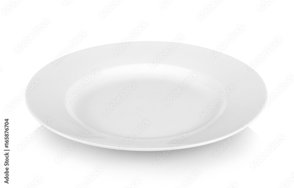 white plate on white background white plate on white background