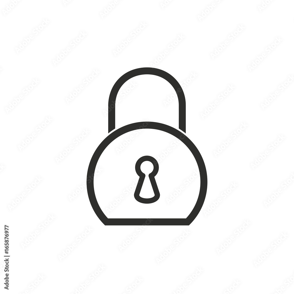 Lock vector icon. Lock vector icon.
