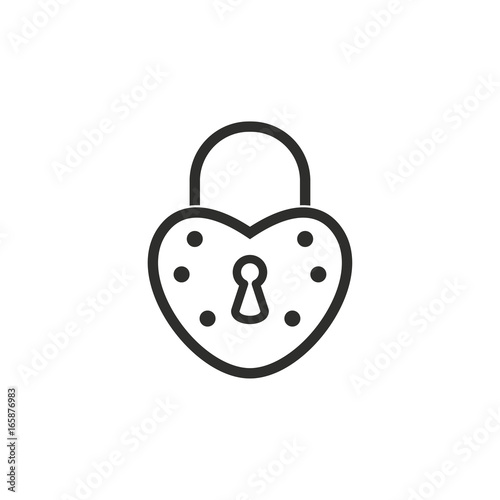 Lock vector icon.