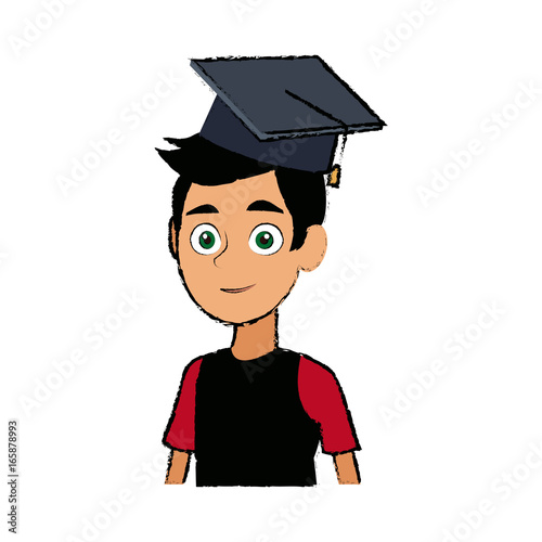 portrait young boy male student people