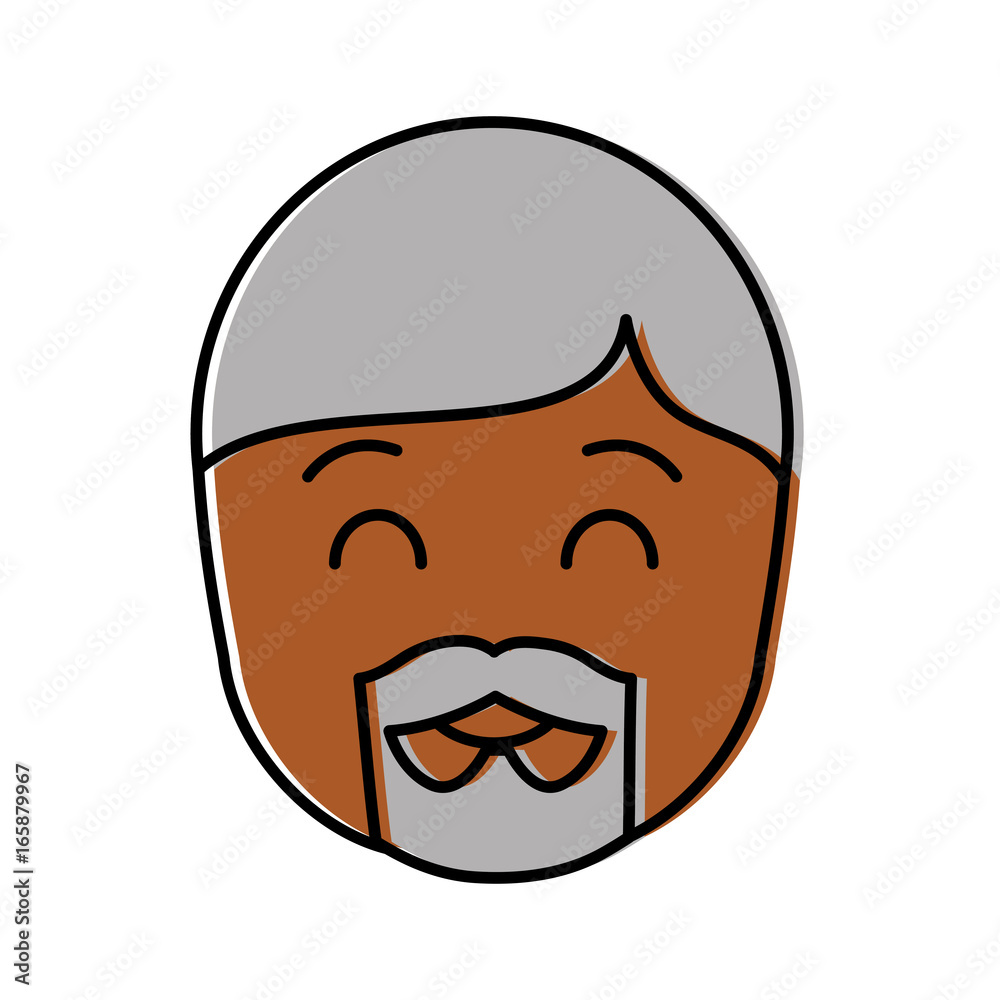 man with beard icon over white background vector illustration man with beard icon over white background vector illustration