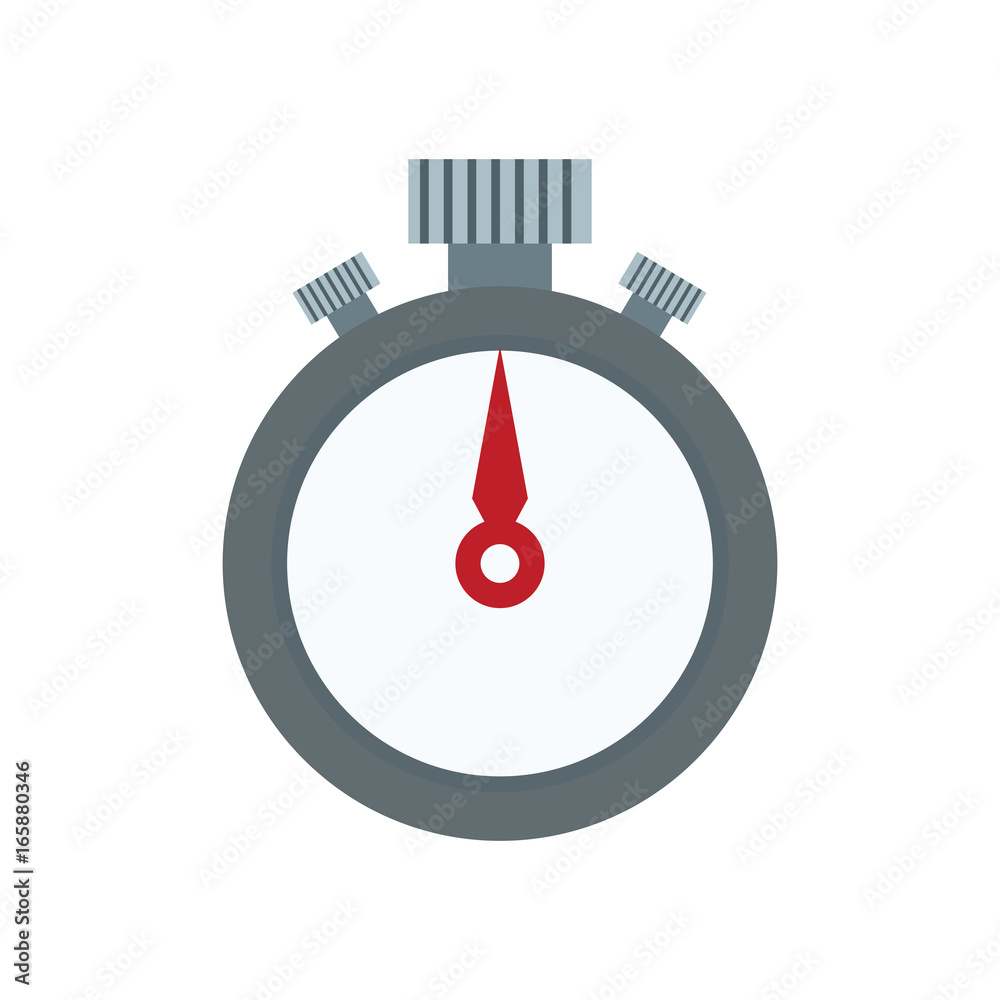 Stopwatch stop watch timer flat icon for apps and websites Stock Vector ...