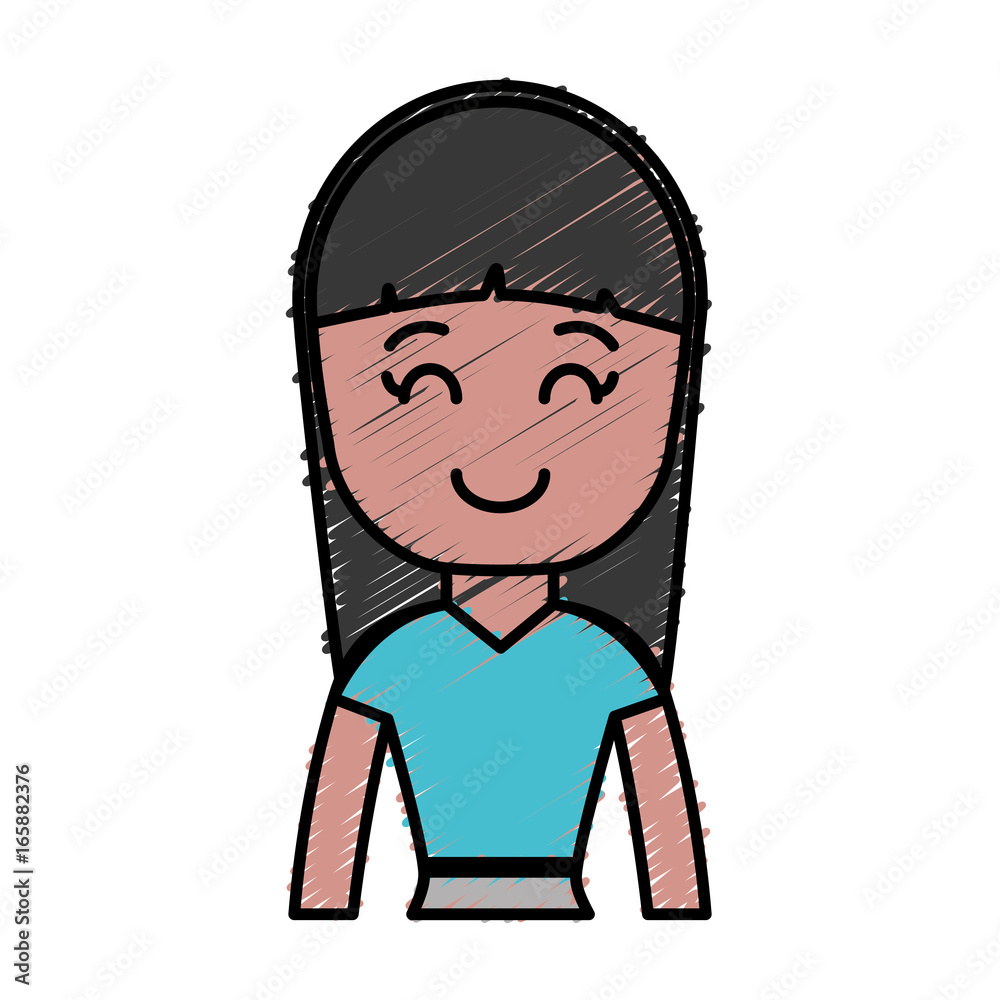 Fototapeta premium avatar woman icon