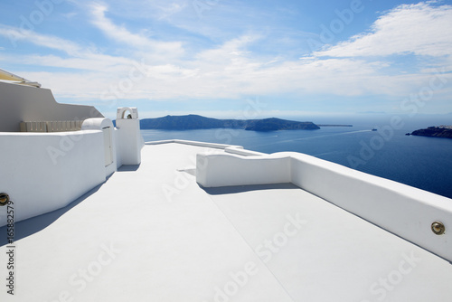 The house on Santorini island, Greece