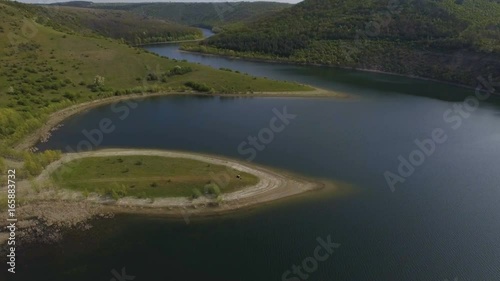 Wallpaper Mural Aerial view. Two musicians Pianist and accordionist playing on the island Torontodigital.ca