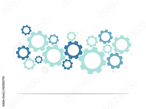 gear rotate simple background vector