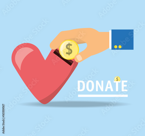 cash money donation support to charity of the people