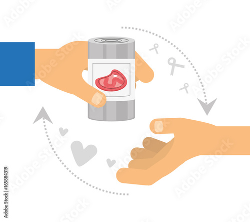 food donation support to charity of the people
