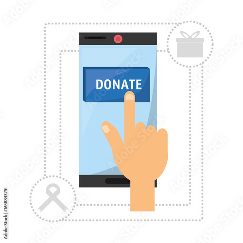 donation support symbol to charity of the people