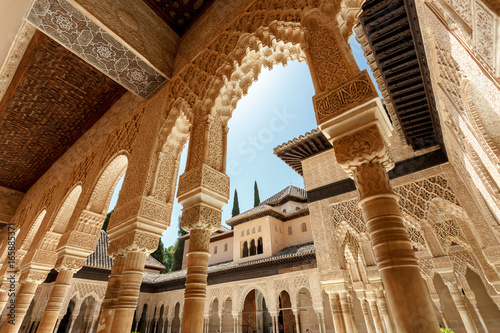 Alhambra palace in Granada, Andalusia Spain Fototapet