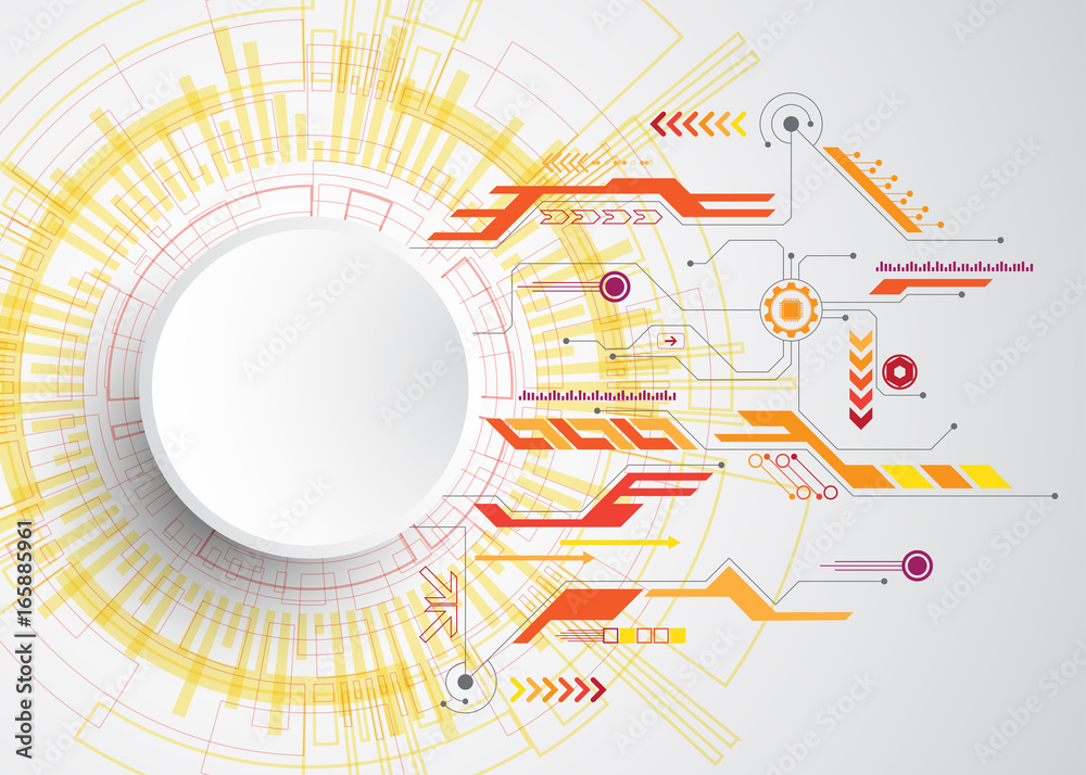Vector abstract technology concept.