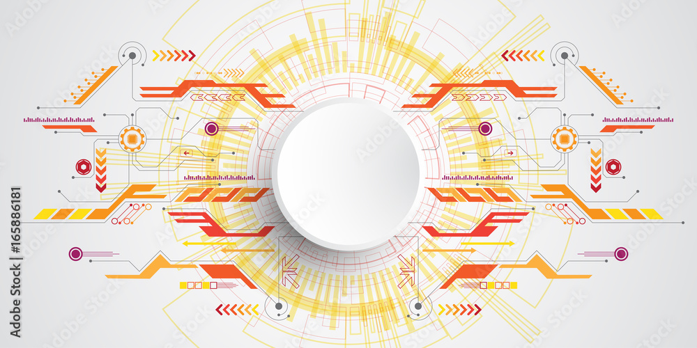 Obraz premium Vector abstract background technology concept.