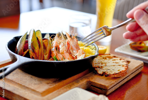 Seafood delicious. New Zealand cuisine