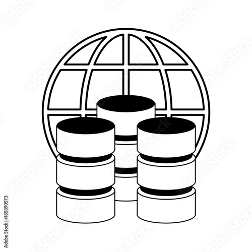 data center or web hosting icon image