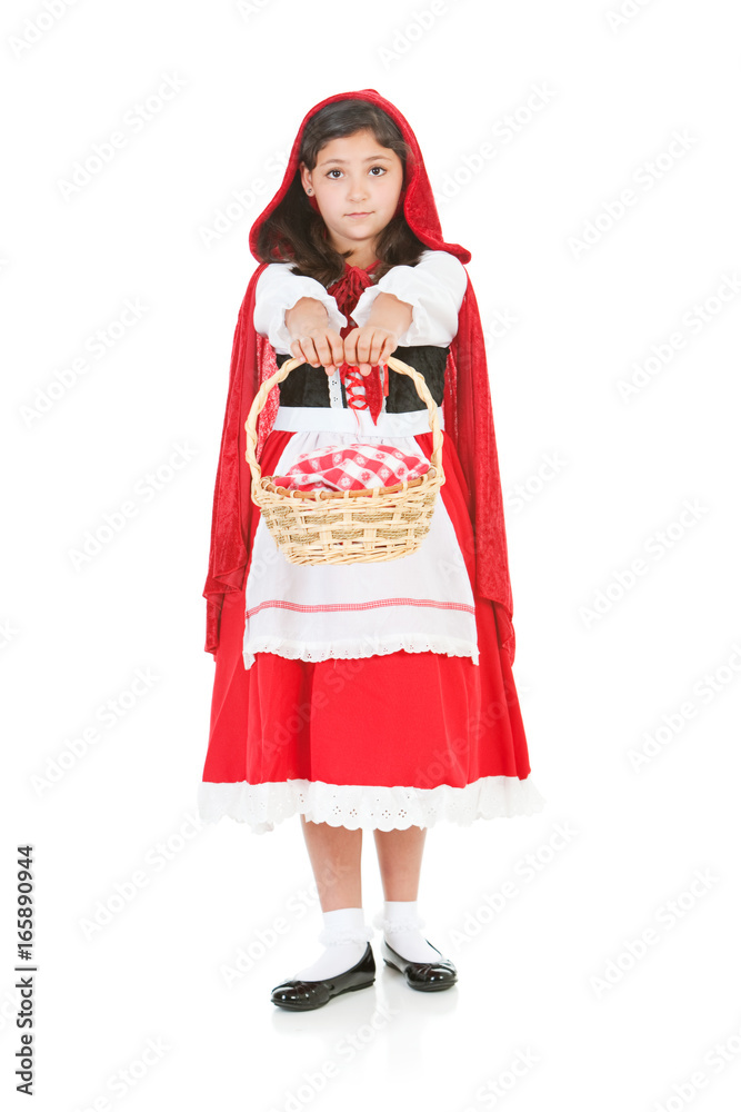 Halloween: Redi Riding Hood Holding Out Basket Halloween: Redi Riding Hood Holding Out Basket