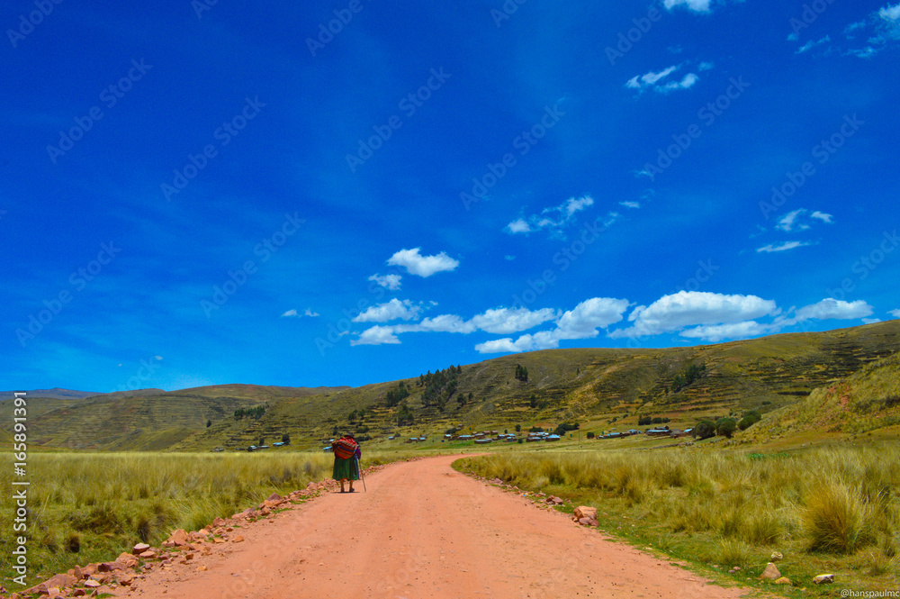 Landscape of Chupa - Puno, PERÚ.
