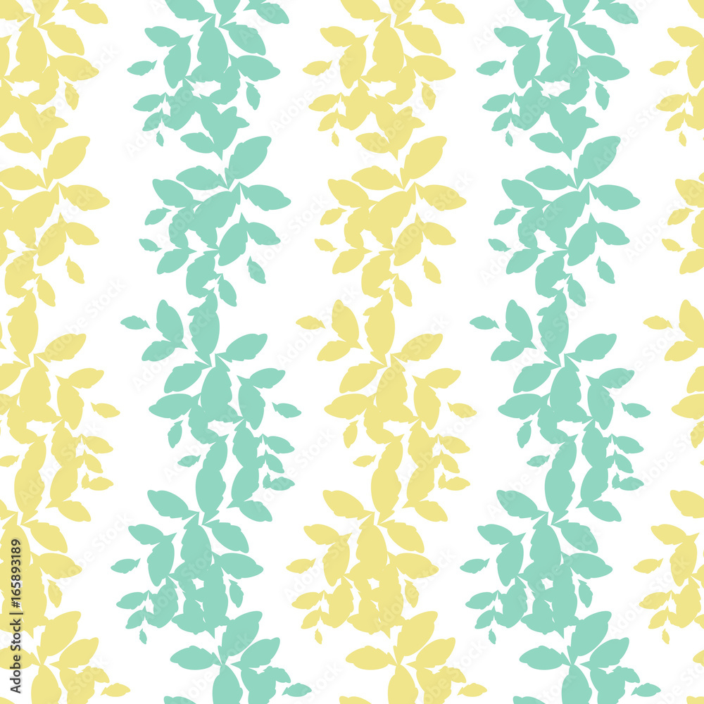 Seamless pattern with green and yellow leaves. delicate light airy texture for interior, tiles, textiles, scrapbook, packaging and various types of design. vector. Seamless pattern with green and yellow leaves. delicate light airy texture for interior, tiles, textiles, scrapbook, packaging and various types of design. vector.