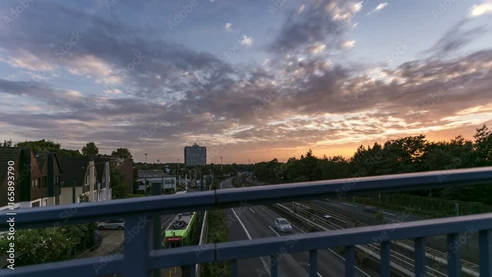 4K Zeitraffer A40 Ruhrgebiet