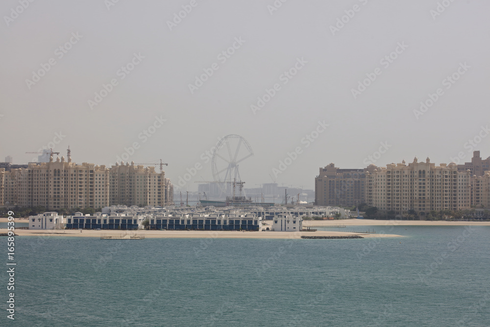 Dubai Marina view from palm jumeirah island, United Arab Emirates