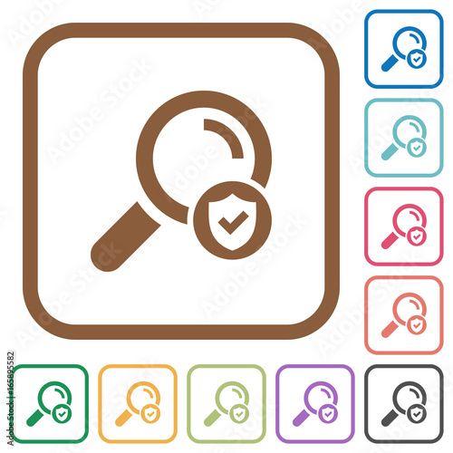 Safe search simple icons