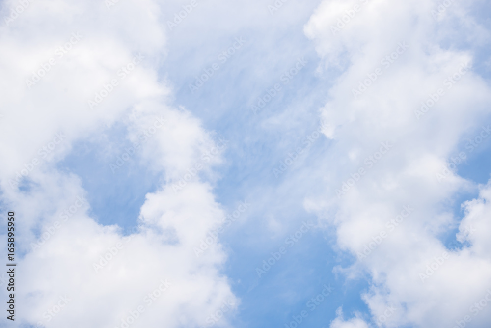 Fantastic soft white clouds against blue sky background Fantastic soft white clouds against blue sky background