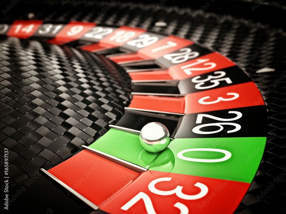 Roulette Carbon Fiber 3D Illustration Roulette Carbon Fiber 3D Illustration