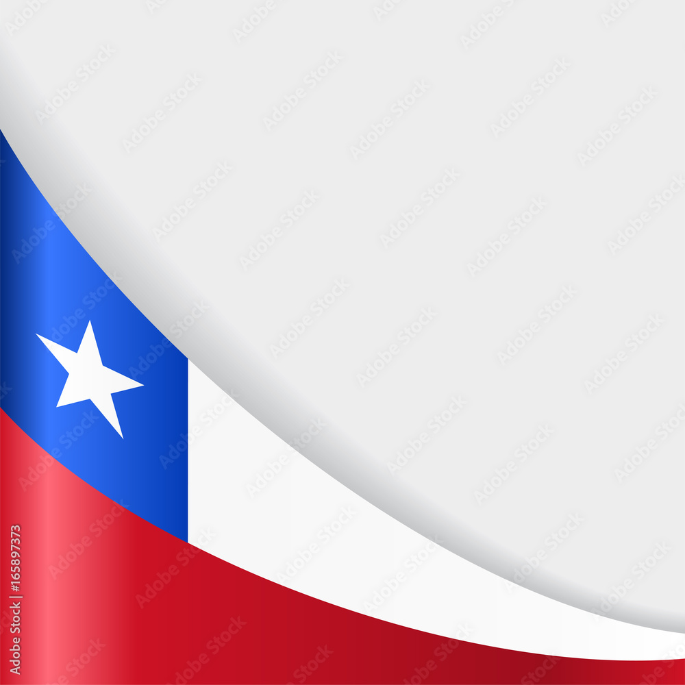 Chilean flag background. Vector illustration.