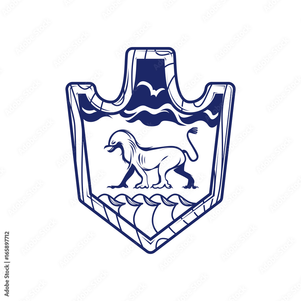 Logo Emblem Mitologi Stock Vector Adobe Stock