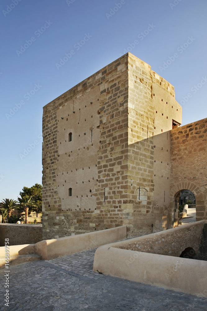 Santa Barbara castle in Alicante. Spain