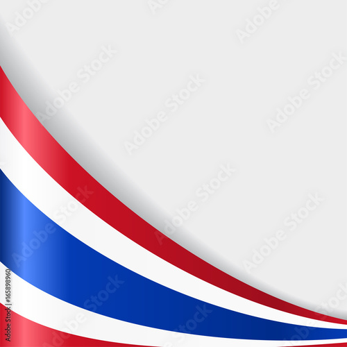 Thai flag background. Vector illustration.