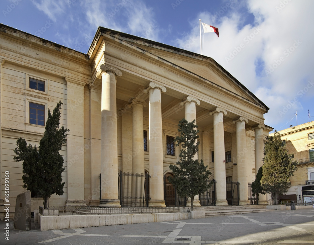 Supreme Court Building in Valletta. Malta