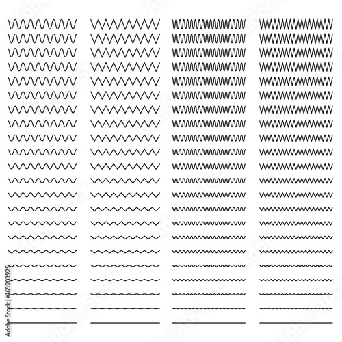 Seamless zigzag and sine wave pattern