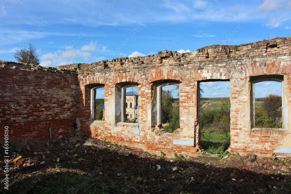 Ruins of a historic building

