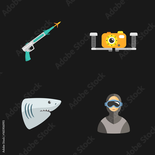 four diving icons