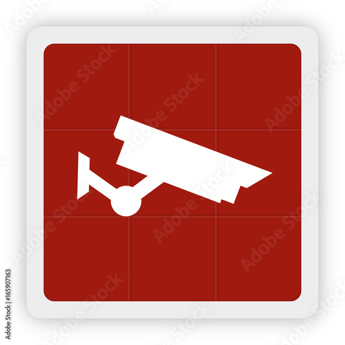 Red Icon Schaltfläche - Überwachungskamera