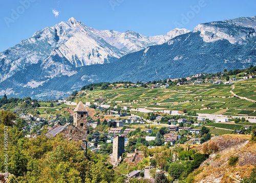 Chapel of three saints at Sion capital Valais Switzerland